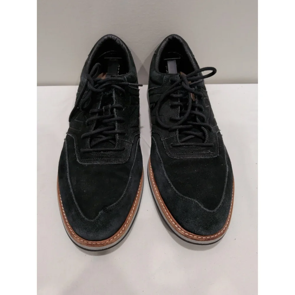 New Balance 1100 Mens Size 12 Black Suede Oxford Walking Comfort Shoes MD1100BK